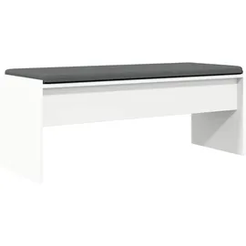 vidaXL Flurbank mit Kissen 103 x 38 x 40 cm Weiß