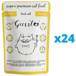 GUSSTO Cat Fresh Calf 24x85 g