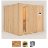 KARIBU Sauna »Gitte«, (Set), beige