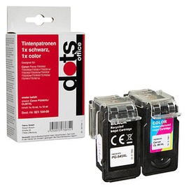 dots schwarz, color Druckerpatronen kompatibel zu Canon PG560XL/CL561XL, 2er-Set