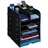 Relaxdays Schreibtisch Organizer mit Dokumentenablage 12 Fächer 34,5 x 25 x 32 cm Schwarz