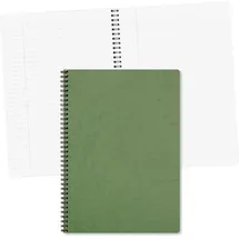 Clairefontaine 781453C Spiralbuch (DIN A4, 21 x 29,7 cm, Age Bag liniert mit Rand, 50 Blatt) 1 Stück grün