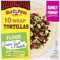 Old El Paso Wrap Tortillas Mexikanische Wraps aus Weizen im Family Format, 580 g
