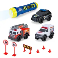 DICKIE Toys Micro Playset Fertigmodell Einsatzfahrzeug Modell