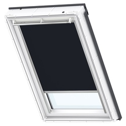 VELUX Verdunkelungsrollo Uni Dunkelblau 1100, 78x180 cm (MK12), Aluminiumschiene,GGU,Manuell,VELUX