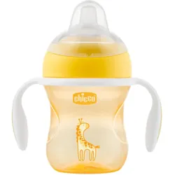Chicco Transition Cup Yellow Tasse mit Griffen 4 m+ 200 ml
