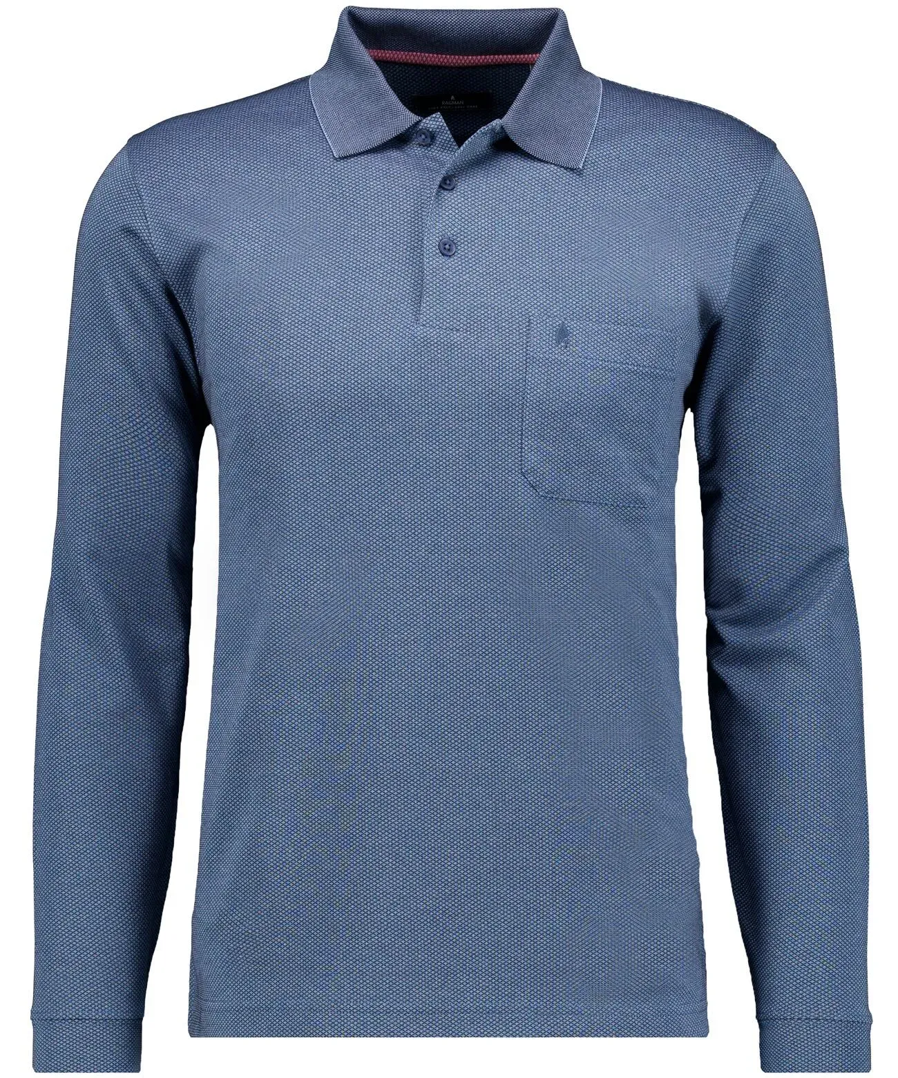 Poloshirt RAGMAN, Herren, Gr. XXL, blau (marineblau), Piqué, 70% Baumwolle 30% Polyester, regular fit, Shirts