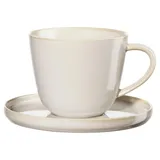 Asa Selection Kaffeetasse mit Untertasse 0,25 l Beige