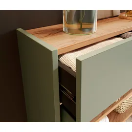 Tchibo Mehrzweckschrank 56 x 97 x 22 cm grün/schwarz