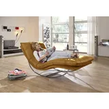 W.Schillig Relaxliege daily dreams Polyester 75 x 85 x 169 cm gelb mit Kissen