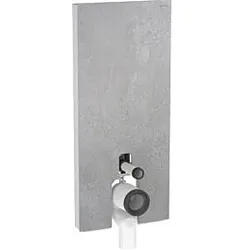 Geberit Monolith Stand-WC-Modul 131233JV5 Bauhöhe 114cm, Front betonoptik, Seite aluminium