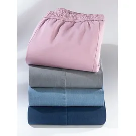 Classic Basics Bequeme Jeans CLASSIC BASICS, Damen, Gr. Normalgrößen, blau, bleached, 81% Baumwolle, 17% Polyester, 2% Elasthan, unifarben, lang, Jeans