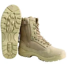 Mil-Tec Tactical Boot mit YKK-Zipper,43 EU,Hautfarben - 43 EU