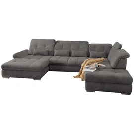 Livetastic Wohnlandschaft Dalida Braun/Grau Chenille