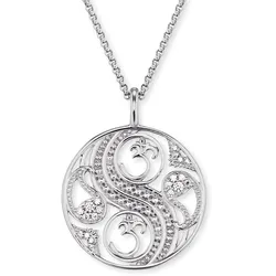 Kette mit Anhänger ENGELSRUFER "BALANCE, ERN-BALANCE-ZI", silber (silberfarben), Halsketten, Damen, Silber 925 (Sterlingsilber), L: 50cm, mit Zirkonia (synth.)