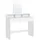 VASAGLE Boxxx Schminktisch, Weiß, Holzwerkstoff, 2 Schublade(n) Schubladen, rechteckig, Wange, 100x140x40 cm, Schlafzimmer, Schminktische