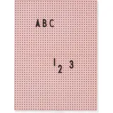 DESIGN LETTERS tafel A4 rosa