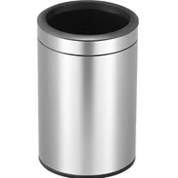 Eko Round open Top Bin edelstahl matt 12 L
