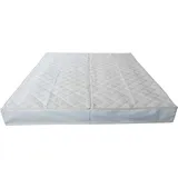BetterSleepWell Frottee Wasserbettbezug Auflage Bezug Baumwolle für Wasserbett Rundumbezug 180 x 200 cm