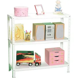 Simonrack Metallregal 3 Böden 900x1100x400 mm weiß