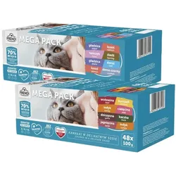 Frendi Sachets für Katzen Fleisch und Fisch in Sauce 96x100g