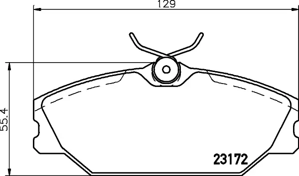 DON Bremsbelagsatz, Scheibenbremse pcp1153 für RENAULT