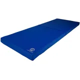 Turnmatte 200 x 70 x 8 cm blau Weichbodenmatte klappbar Jeflex 200 CM