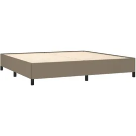 vidaXL Bettgestell 200 x 200 cm Taupe