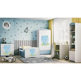 raumhirsch furniture Kinderbett Raumhirsch 80 x 180 cm Holzwerkstoff blau