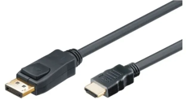 m-CAB Anschlusskabel DisplayPort DP - HDMI 2m schwarz