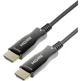 Transmedia C 508-40 m HDMI-Kabel HDMI Typ A (Standard) Schwarz Gold