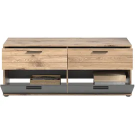 xonox.home Mason Lowboard 130 x 53 x 47 cm Braun/Grau MDF