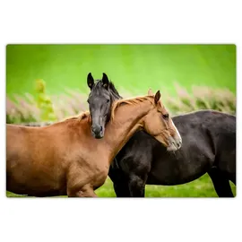 cover-your-desk.de Schreibtischunterlage abwaschbar – Beste Pferdefreunde – aus premium Vinyl – Made in Germany, (1 tlg) 60 cm x 40 cm