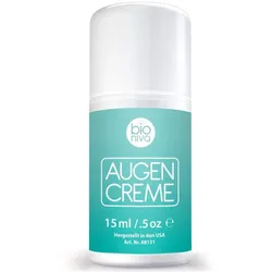 BIO Augenpflege, Anti-Aging Augencreme Gel gegen Falten, Schwellungen, und Augenringe 15 ml