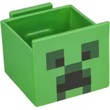 Paladone Minecraft Creeper Keramik Streaming Snack Bowl mit Telefonhalter, offiziell lizenzierte Küchengeräte Gaming Geschenke für Jungen, Mädchen, Kinder und Erwachsene