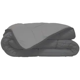 poyet motte made in france Poyet Motte Calgary Bettbezug Polyester Stahl/Silber, Polyester, Acier/Argent, 260x240x1 cm