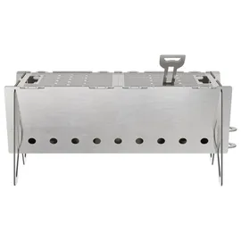 vidaXL Camping Feuerstelle Ø 42 cm Silber