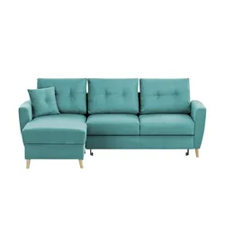 Ecksofa  Carla ¦ türkis/petrol ¦ Maße (cm): B: 230 H: 93 T: 159