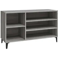 VidaXL Schuhregal Grau Sonoma 102x36x60 cm Holzwerkstoff
