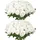 Vevor Künstliche Blumen Rosen, 60 Stück Kunstblumen, Weiße Gefälschte Rose mit Stielen, Schaumrosen für DIY Hochzeit Blumensträuße Braut Valentinstag Muttertag Zuhause Dekoration