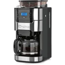 Barista Kaffeemaschine Mahlwerk & Glaskanne | Warmhaltefunktion, 24h Timer & Permanentfilter