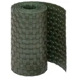 Jardinion Sichtschutzstreifen 250 x 19 cm Grün Polyrattan
