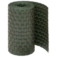 Jardinion Sichtschutzstreifen 250 x 19 cm Grün Polyrattan