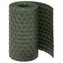Jardinion Sichtschutzstreifen 250 x 19 cm Grün Polyrattan