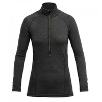 Devold Langarmshirt Devold W Running Merino 130 Zip Neck Damen grau MeXXpozed