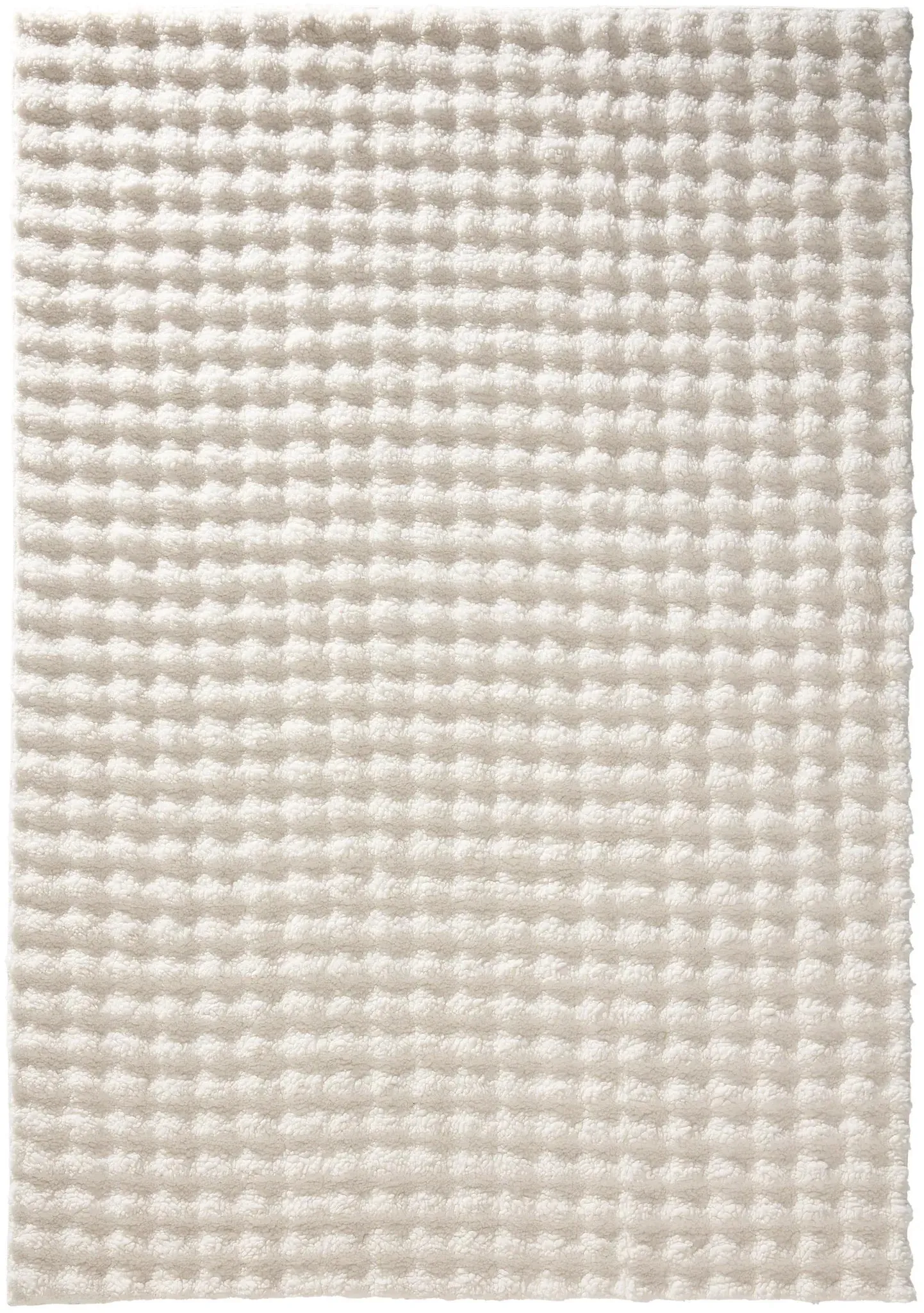 benuta Pop Waschbarer Kurzflor Teppich Ted Weiß 120x160 cm - Moderner Kurzflor-Teppich für Wohnzimmer