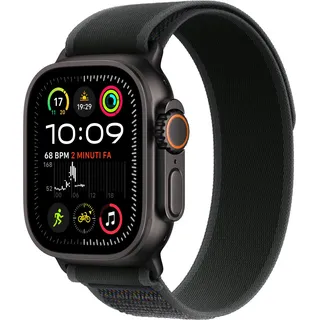 GPS + Cellular 49 mm Titangehäuse schwarz, Trail Loop schwarz S/M