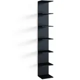 Vicco Wandregal Schwarz 30 x 190 cm