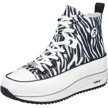 Rieker 90010 Damen Plateau-Sneaker High Weiß 39