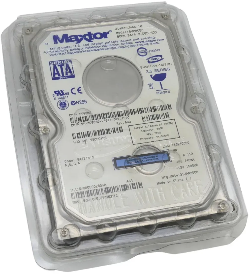 Samsung HDD Maxtor DiamondMax 10 6V080E0 SATA 3.0Gb Festplatte 80GB